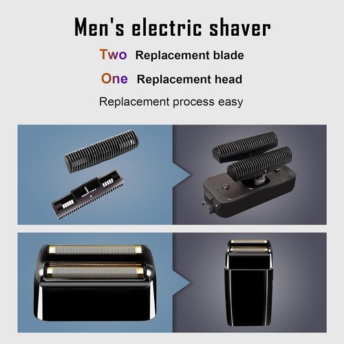 BaBylissPRO Replacement Foil and Cutters for Double FXFS2 Metal Shaver - Black 2-Pack