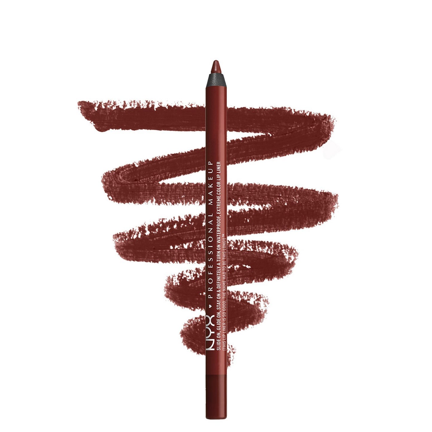 NYX PROFESSIONAL MAKEUP Slide On Lip Pencil, Lip Liner - Brick House (Deep Brick Red)