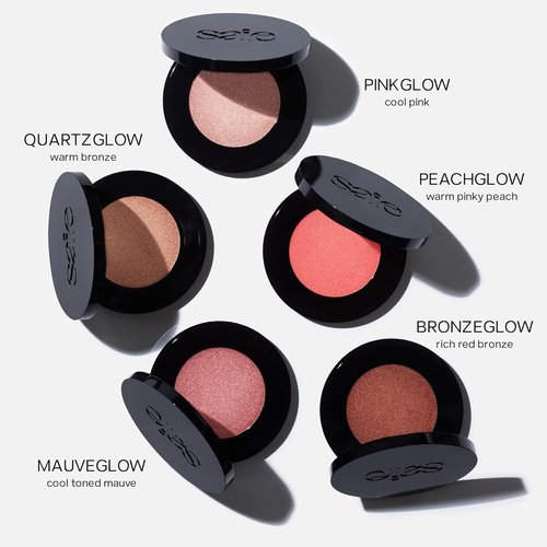 Saie Glow Sculpt Multi-Use Highlighter & Cream Blush - Lightweight Formula with Hyaluronic Acid & Micropearl - Quartzglow (.02 oz)