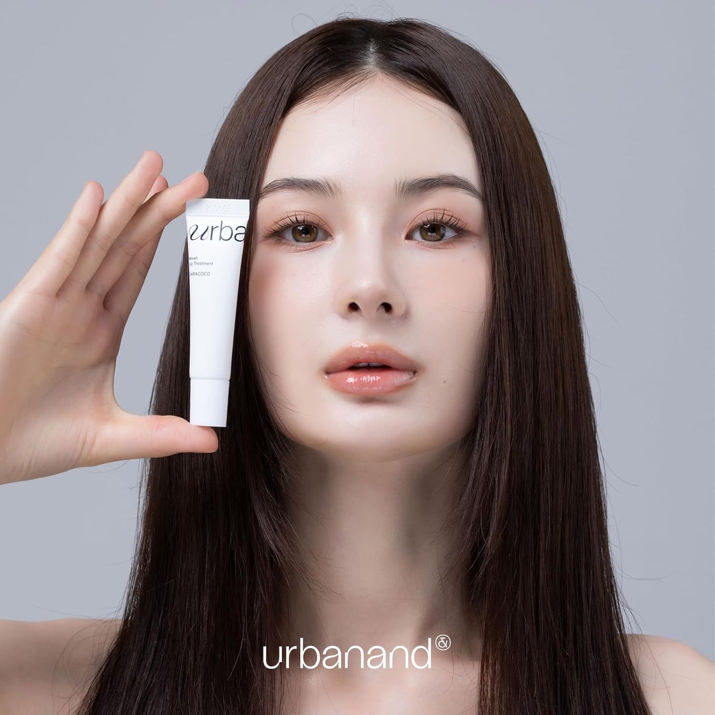 Urbanand Mwah Lip Treatment - Vegan Korean Glossy Lip Balm with Shea Butter & Peptides for Dry Lips (13g)