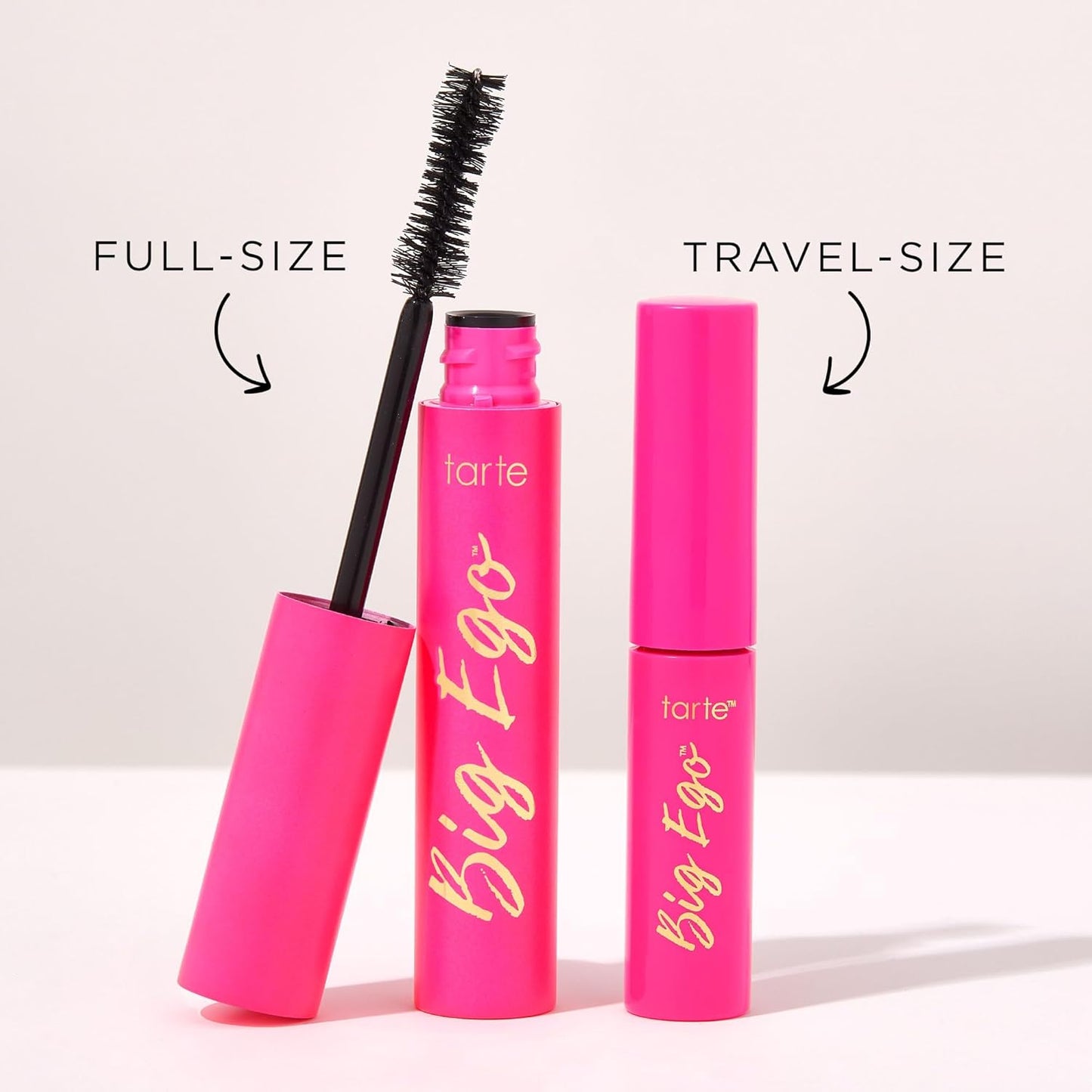 tarte big ego mascara – Ultra-Black, Long-Wear Vegan Mascara for Fuller, Longer, Volumized Lashes, Cruelty Free