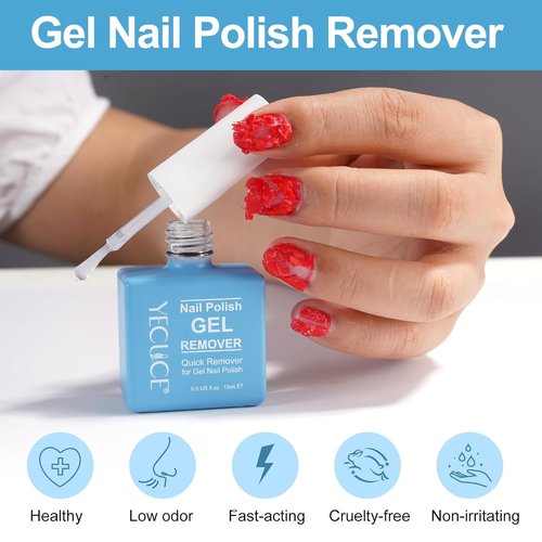 Regine Switzerland Gel Nail Polish Remover - Quick & Easy Foil-Free Formula | 15ml