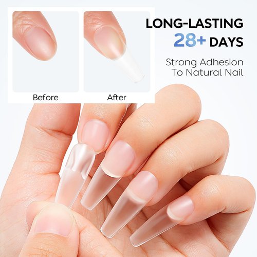 AIMEILI Hema Free Nail Glue Gel 22ml for Nail Tips and Clear Acrylic Nails, Cruelty Free, Vegan, Long Lasting Strong Adhesion for Nail Extension Fake Nails