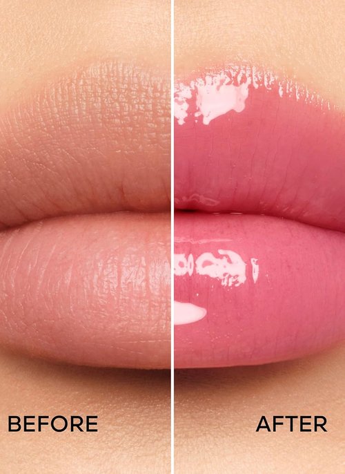 Guerlain Kiss Kiss Bee Glow Oil - 458 Rose Glow Lip Oil for Women | 0.3 oz Hydrating Formula