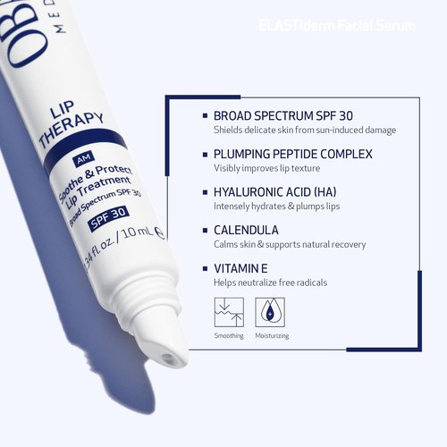 Obagi Lip Therapy SPF 30 - Hydrating Lip Balm with Hyaluronic Acid & Vitamin E | Plumps & Protects Dry Lips - 0.34 oz