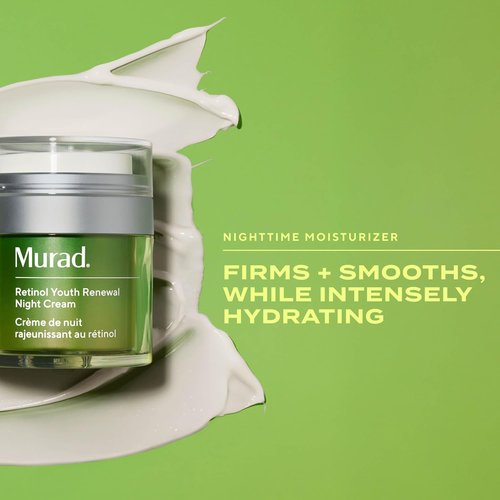 Murad Retinol Youth Renewal Night Cream - Anti-Aging Moisturizer with Tri-Active Retinol & Niacinamide - 1.7 Fl Oz