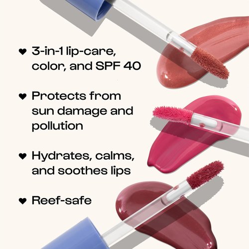 Alleyoop Sun Serum Lip Oil SPF 40 - Hydrating Tinted Lip Oil with Sunscreen for Cracked Lips | Vegan, Travel-Friendly, Whirlwind