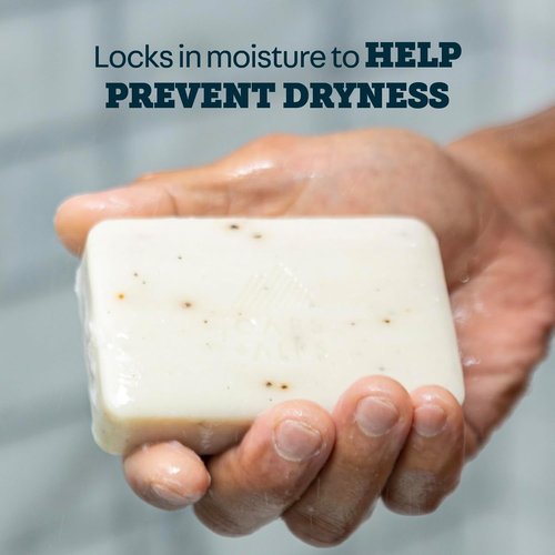 Oars + Alps Exfoliating Bar Soap for Men - Deep Cleaning with Shea Butter & Jojoba Oil | 1 Pack