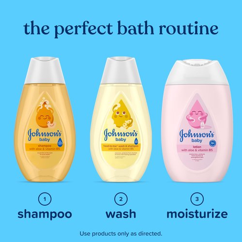 Johnson's Baby Lotion with Coconut Oil, Aloe Vera & Vitamin B5, 72 HR Hydration, Skin Moisturizer, Hypoallergenic, Newborn Safe, Protects From Dryness & Strengthens Skin, Baby Essentials, 13.6 fl. oz