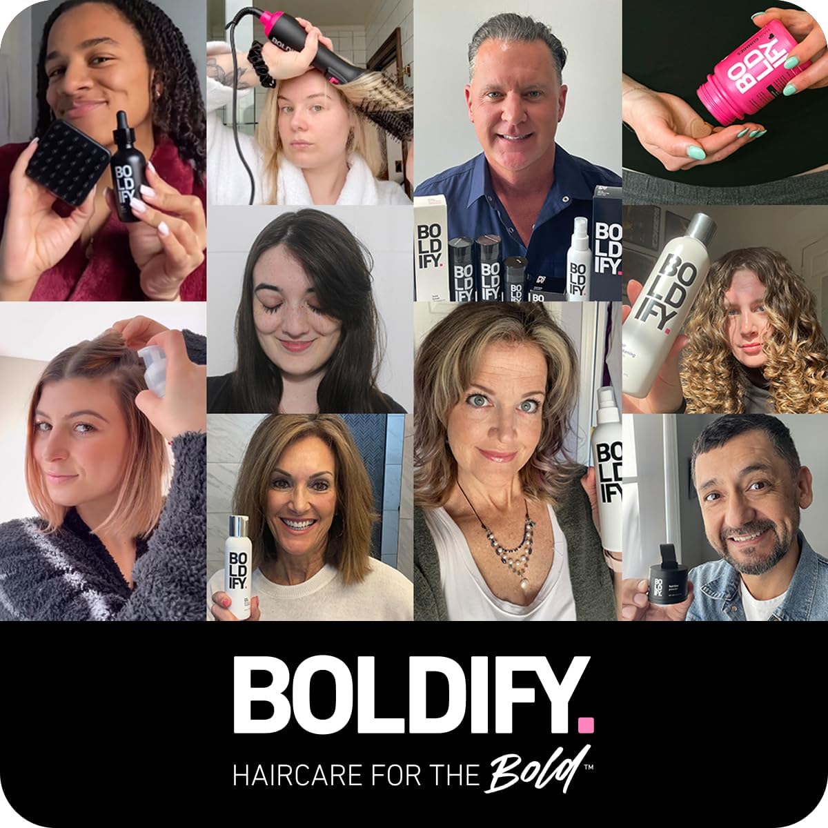 BOLDIFY Hair Texture Powder - Volumizing Styling Solution for Thinning Hair - Travel Size