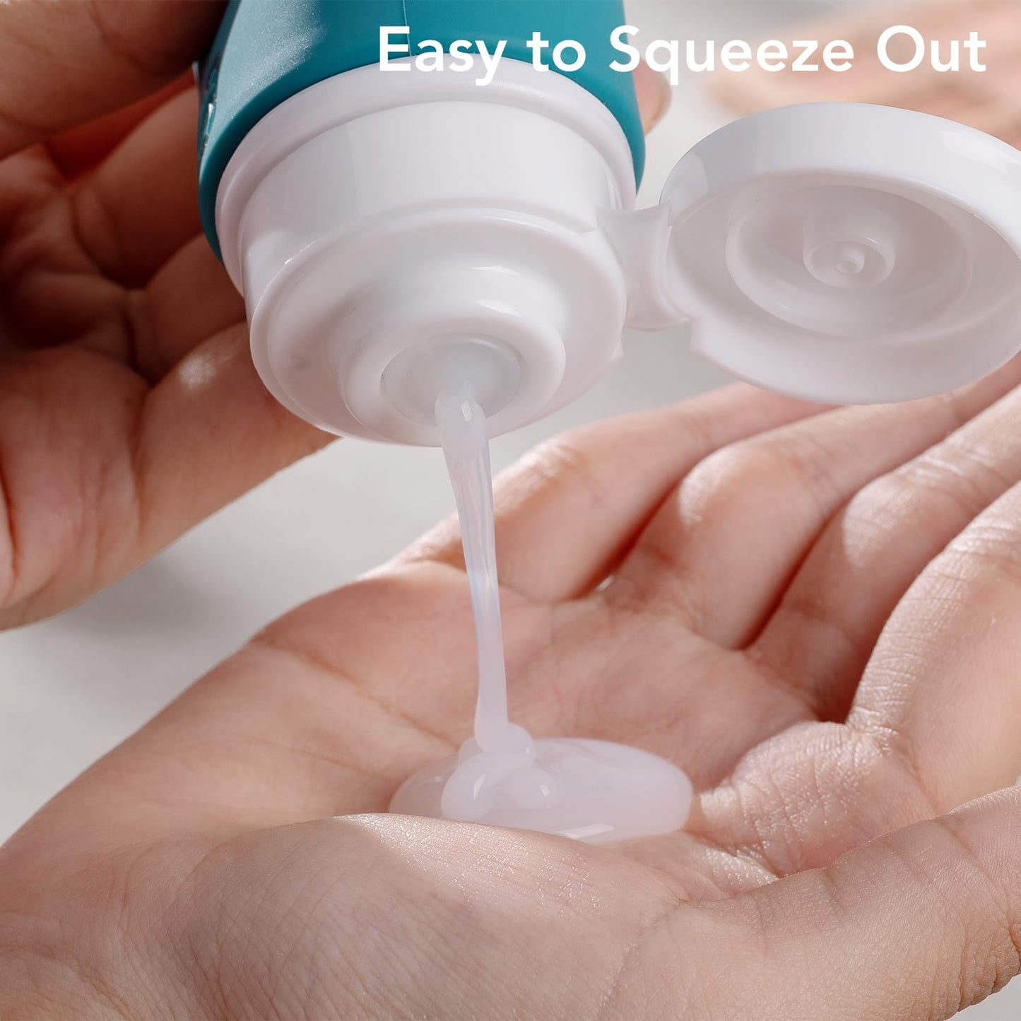 Valourgo Travel Bottles for Toiletries, Tsa Approved 3.4oz Portable Travel Bottles, BPA Free Leak Proof Travel Tubes Refillable Travel Accessories, Travel Accessories with Clear Toiletry Bag, Green