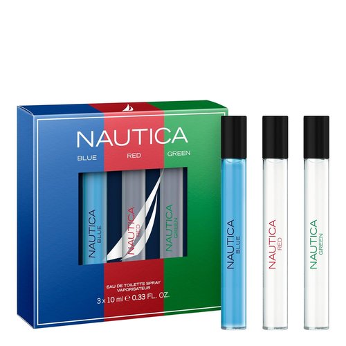 Nautica Men's Fragrance Gift Set - Long Lasting Eau de Toilette Pen Sprays | 0.33 fl oz, Notes of Musk, Ginger, Lavender, Cedarwood
