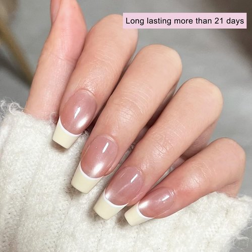 FSpronail Soft Gel Nail Tips Glue, 15g*2PCS Super Strong Glue Gel for Press Ons, False and Acrylic Tips UV Cure Needed Extension Tools Manicure Salon Supplies