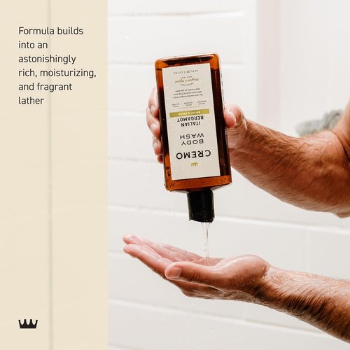 Cremo Body Wash for Men - Rich-Lathering Italian Bergamot Scent | 16 Fl Oz