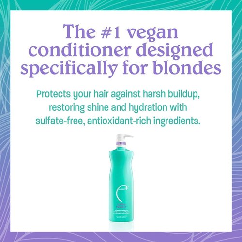 Malibu C Blondes Enhancing Shampoo & Conditioner Duo | Revitalizing Purple Formula for Healthy, Brilliant Hair (33.8 oz)