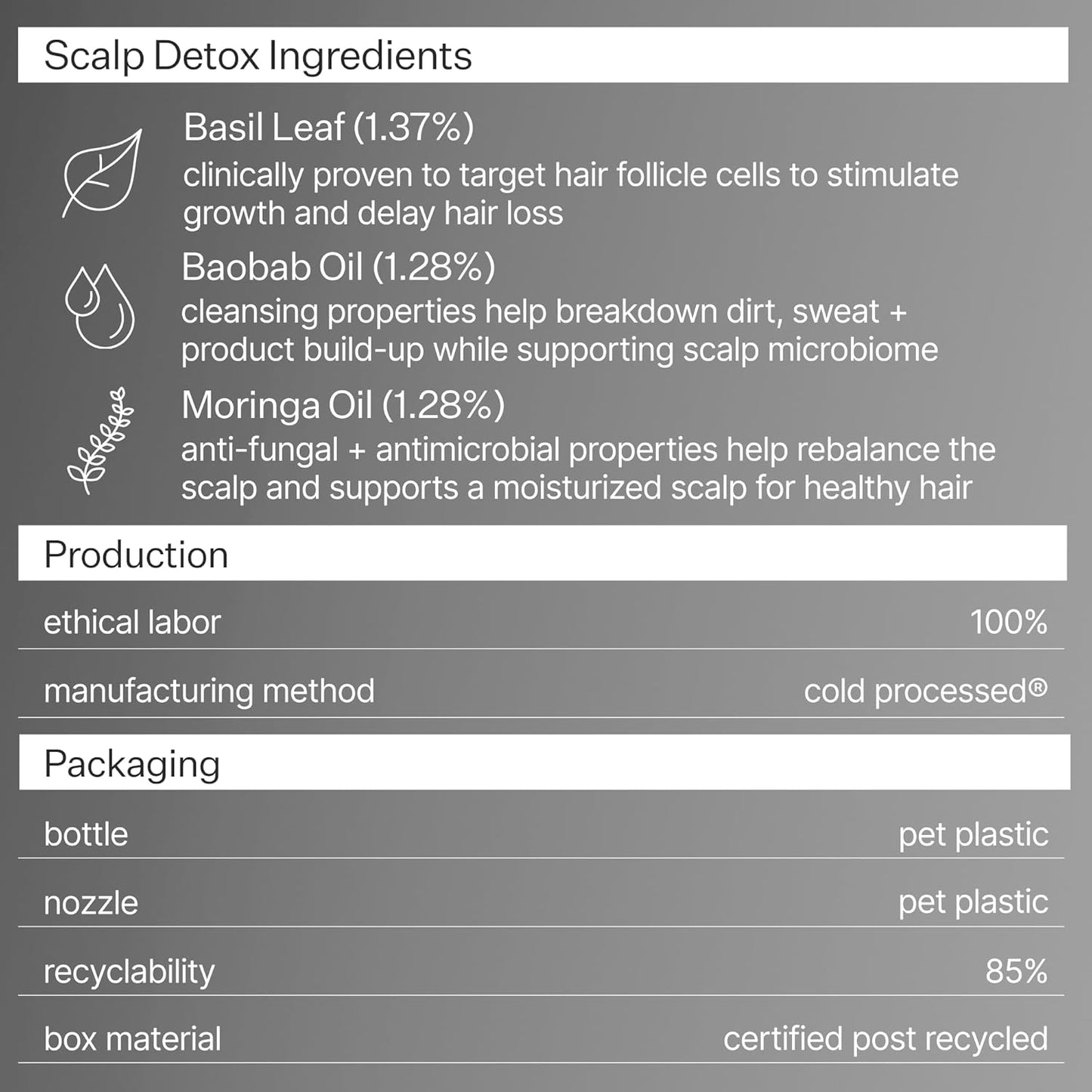 ACT+ ACRE Cold Processed Scalp Detox Oil - Sulfate-Free Treatment for Flaky, Dry Scalp - Promotes Thicker Hair