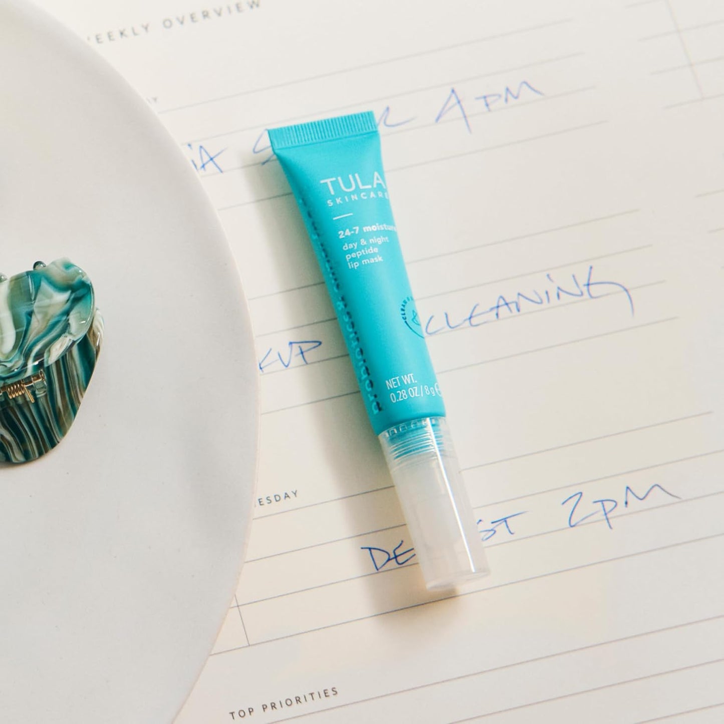 TULA Skin Care Peptide Lip Mask - Deeply Nourishing Hydration with Hyaluronic Acid & Vitamin E | 0.28 oz.