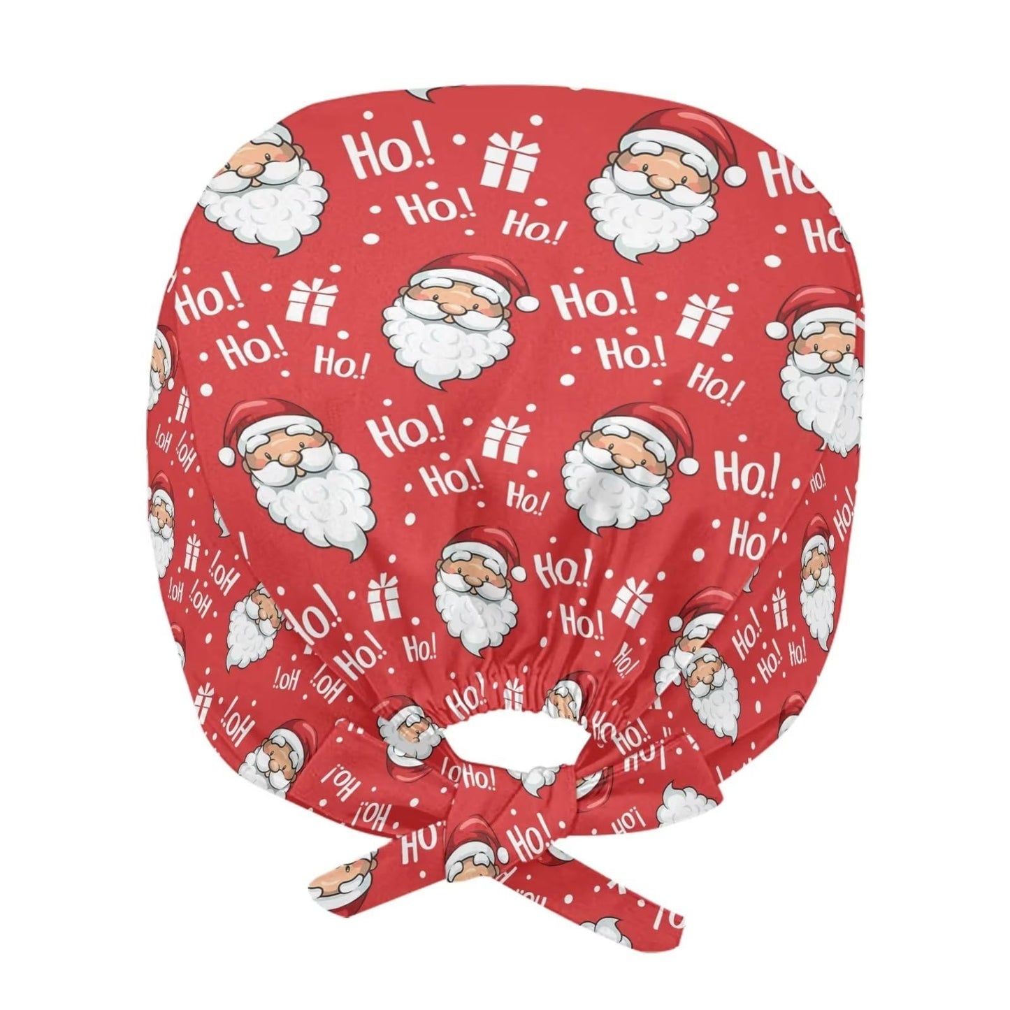 JEOCODY Christmas Santa Claus Bats Caps Working Hat for Men Women One Size Waterproof Adjustable Tie Back Cap with Sweatband, Breathable Work Cap