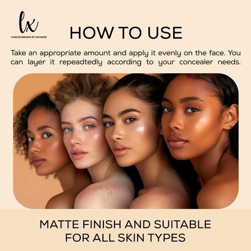 Lx Blend CC+ Cream - Oil-Free Matte Foundation with SPF 40 | Full Coverage, Anti-Aging Hydration | 1.08 FL OZ
