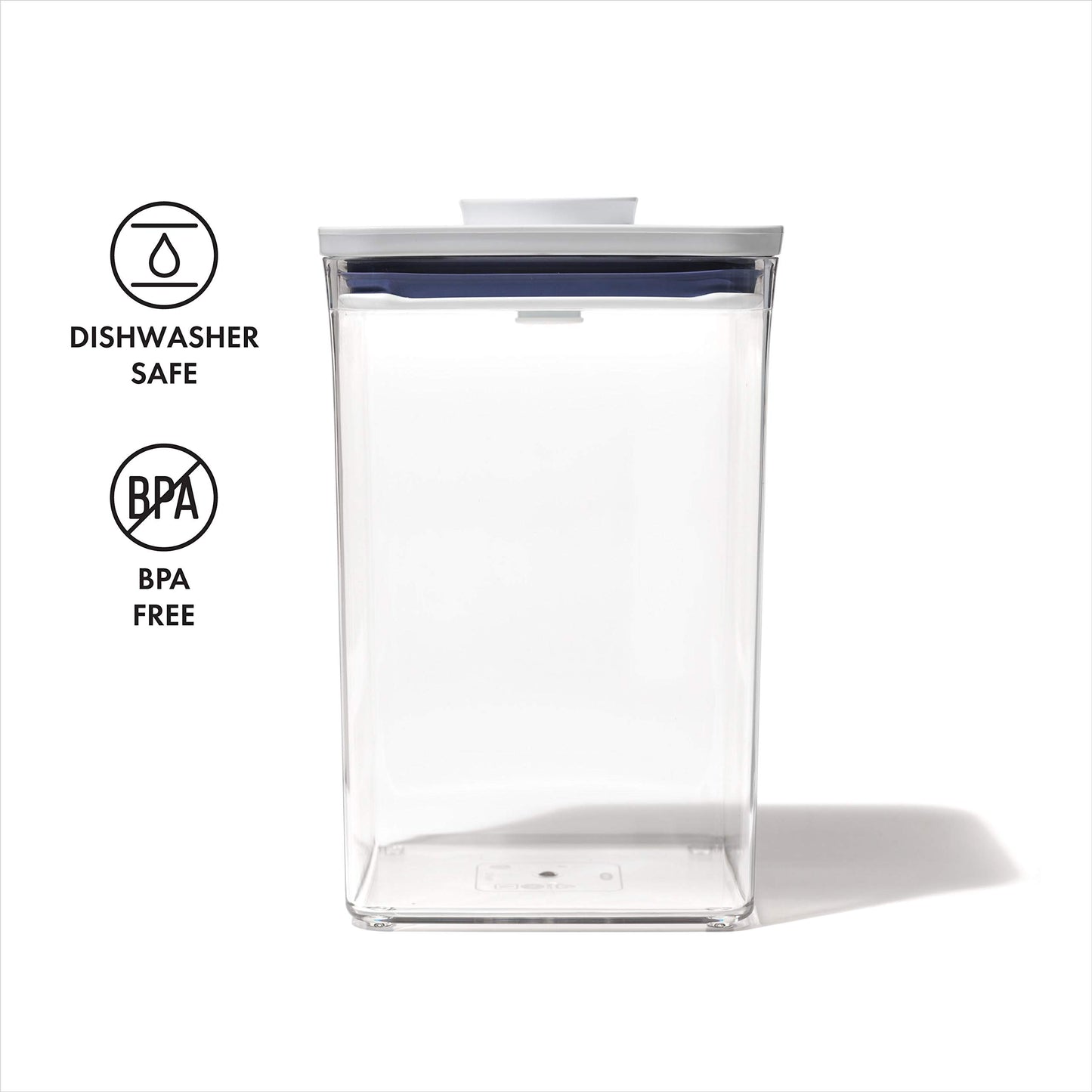 OXO Good Grips POP Container - Airtight Food Storage - Small Square Tall 2.3 Qt Ideal for spaghetti, linguini and lasagna