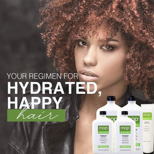 MOP Mixed Greens Moisture Shampoo - Hydrates & Nourishes for Soft, Restored Hair - 8.45 fl oz