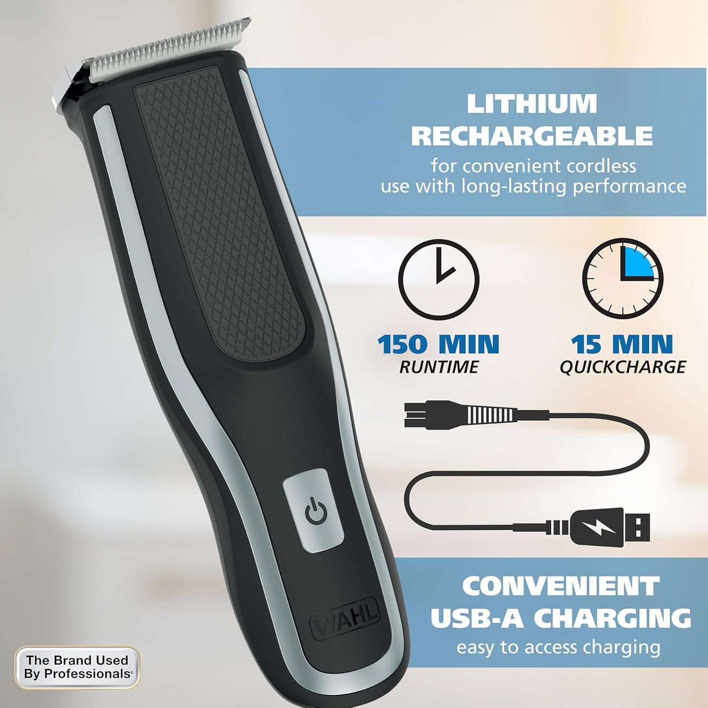 Wahl Clipper Self-Haircut Pro - Cordless Lithium Ion Hair Clippers for Easy DIY Haircuts | Model 3026122