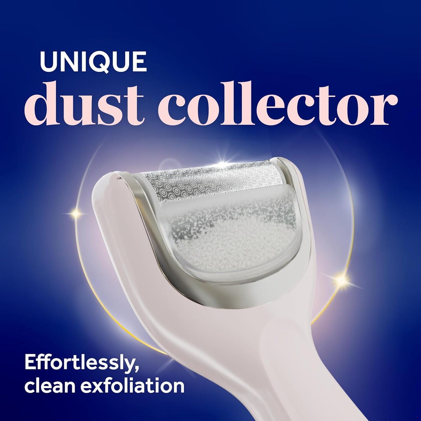 Dr. Scholl's Pedi Perfect Electric Foot Callus Remover, Waterproof, Rechargeable with x2 Roller Heads, Removes Hard Skin for Soft Beautiful Feet, 50 Minute Run Time, Dust Catcher, Pedicure Tools