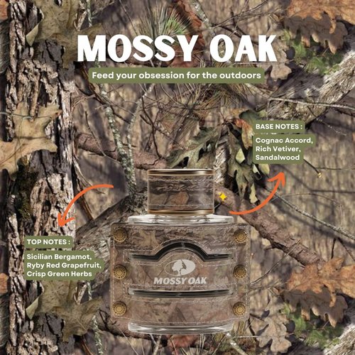 Mossy Oak Men's Cologne by Murcielago Fragrances, 3.4 fl oz - Feed Your Obsession For The Outdoors