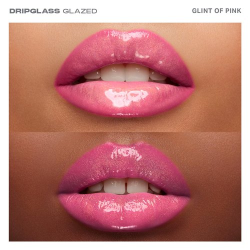 MORPHE Dripglass High Shine Lip Gloss - Semi-Sheer & Full Coverage with Glass-Like Shine - Infused with Squalane & Vitamin E - Glint of Pink (0.13 Fl Oz)