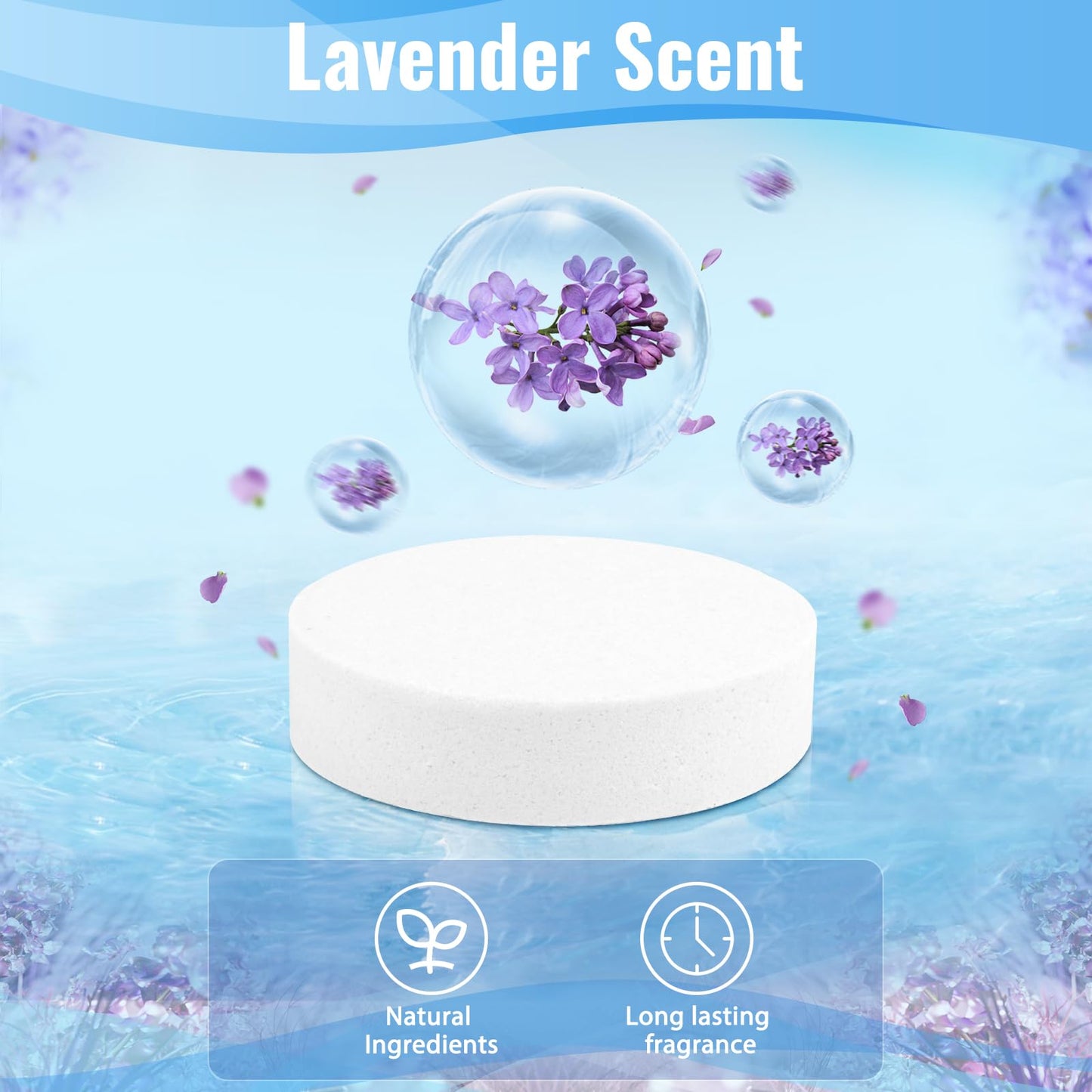 TranquilBliss Shower Steamers-15 Pack Shower Bombs with Lavender Scent, Self-Care Presents for Women Who Have Everything, Relaxation Birthday Presents for Women, Valentines Day Presents for Her