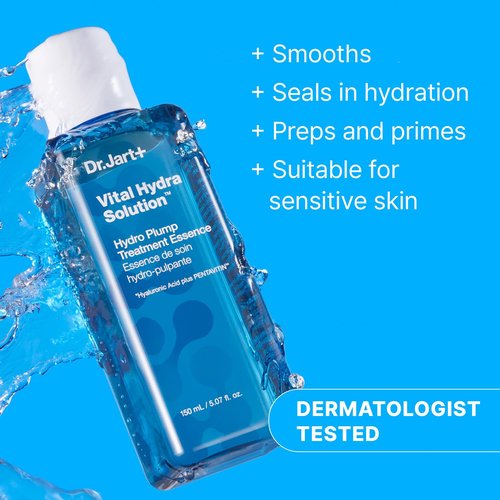Dr.Jart+ Vital Hydra Solution Hydro Plump Treatment - Korean Essence with Hyaluronic Acid for Glass Skin | 5.07 Fl Oz