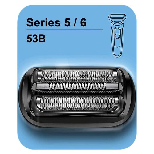 Braun Series 5/6 53B Replacement Head - Compatible with New Braun Electric Foil Shavers (1 Count)