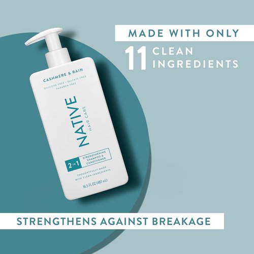 Native Cashmere & Rain 2-in-1 Shampoo & Conditioner Set - 16.5 Fl Oz | Hydrating & Nourishing Formula