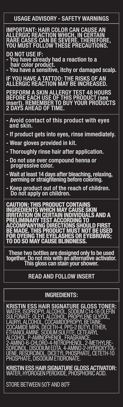 Kristin Ess Hair Copper + Auburn Hair Gloss - Shine Boosting Semi-Permanent Dye for Women - Vegan Treatment