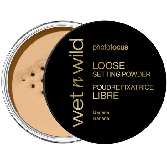 Wet n Wild Photo Focus Loose Baking Setting Powder - Versatile Highlighter for All Skin Tones | Banana Shade