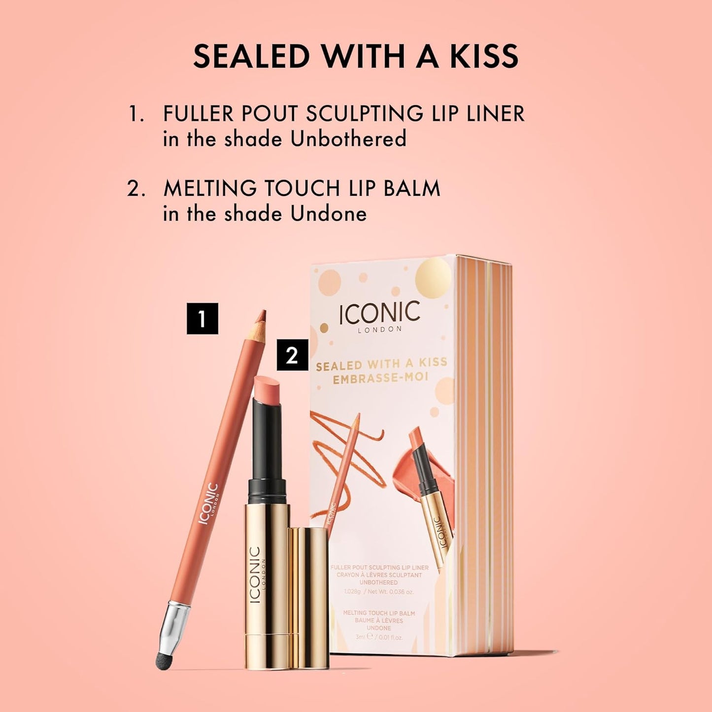 ICONIC LONDON Makeup Set - Natural Glow & Radiant Highlight | Travel-Friendly, Cruelty-Free, Vegan