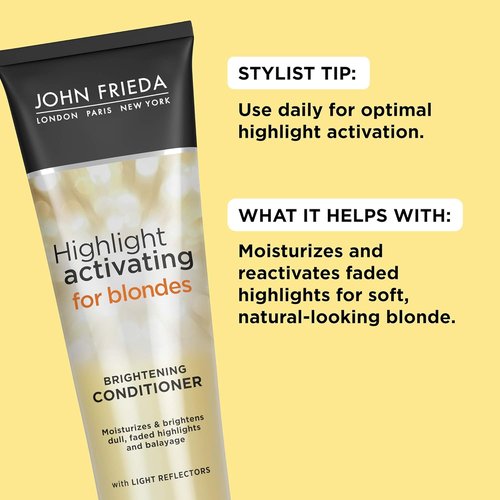 John Frieda Sheer Blonde Highlight Activating Conditioner - Brightening & Moisturizing with Avocado Oil | 8.45 Oz (Pack of 2)