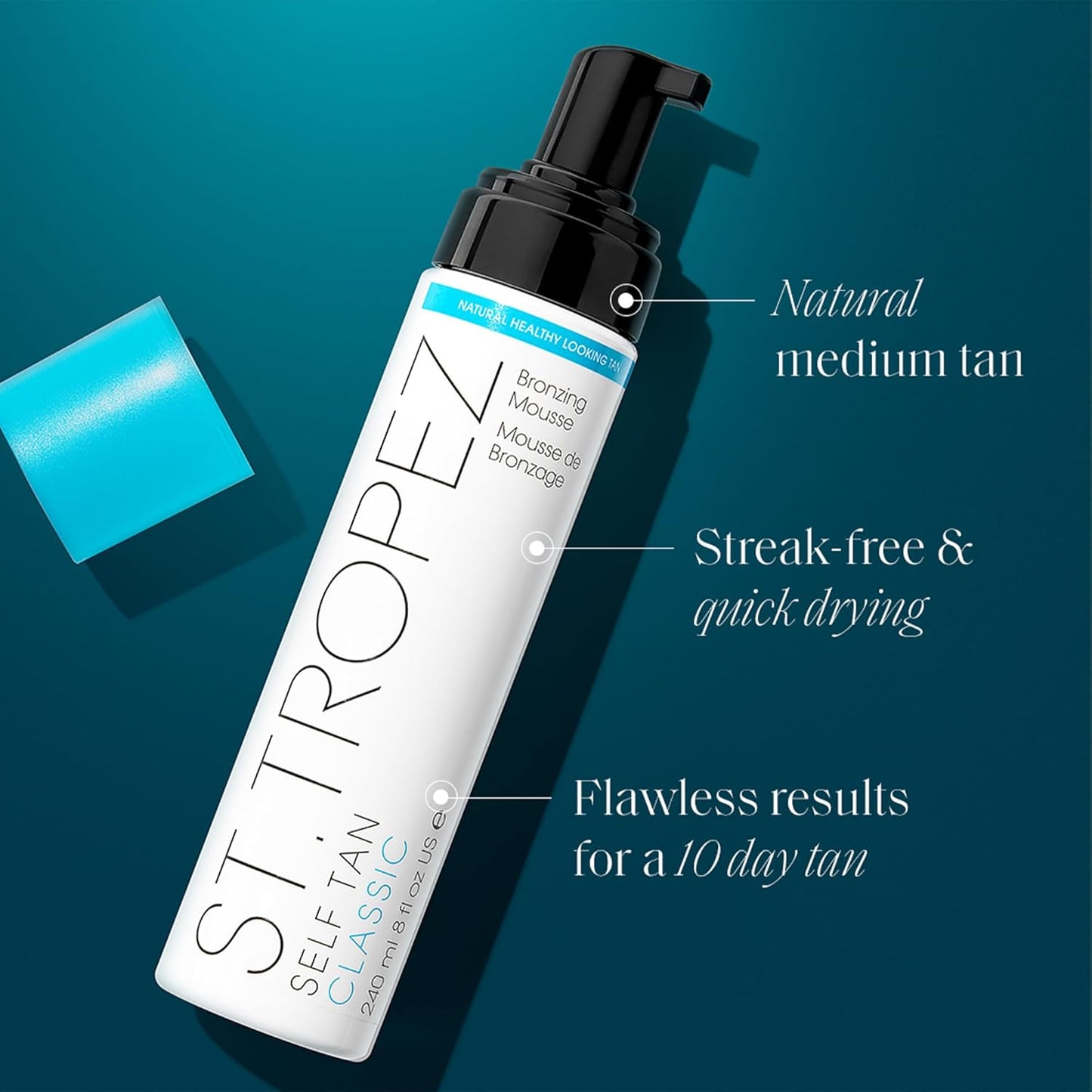 St. Tropez Classic Bronzing Mousse - Streak-Free, Natural-Looking Tan | 8 Fl Oz