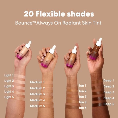 Beautyblender Radiant Skin Tint - 12-Hour Breathable Serum Foundation with Hyaluronic Acid & Niacinamide, Light 1