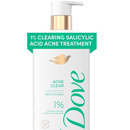 Dove Acne Clear Serum Body Wash - Salicylic Acid Formula for Troubled Skin | 18.5 Fl Oz