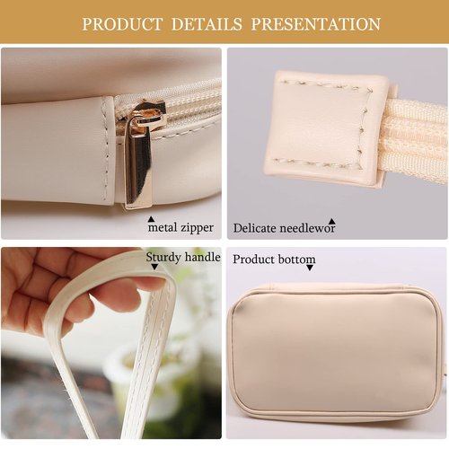 Abiudeng Large Makeup Bag,toiletry bag for women,Waterproof Cosmetic Bag,Make up Travel Bag Essentials,Cute Travel Toiletry Bag with compartments,Makeup Bag Organizer with Bottom Pouch