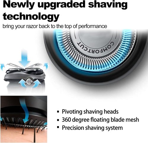 Philips Norelco SH30 Shaving Heads - High-Performance Replacement Blades for Series 1000, 2000, 3000 & 5000X | 6-Pack