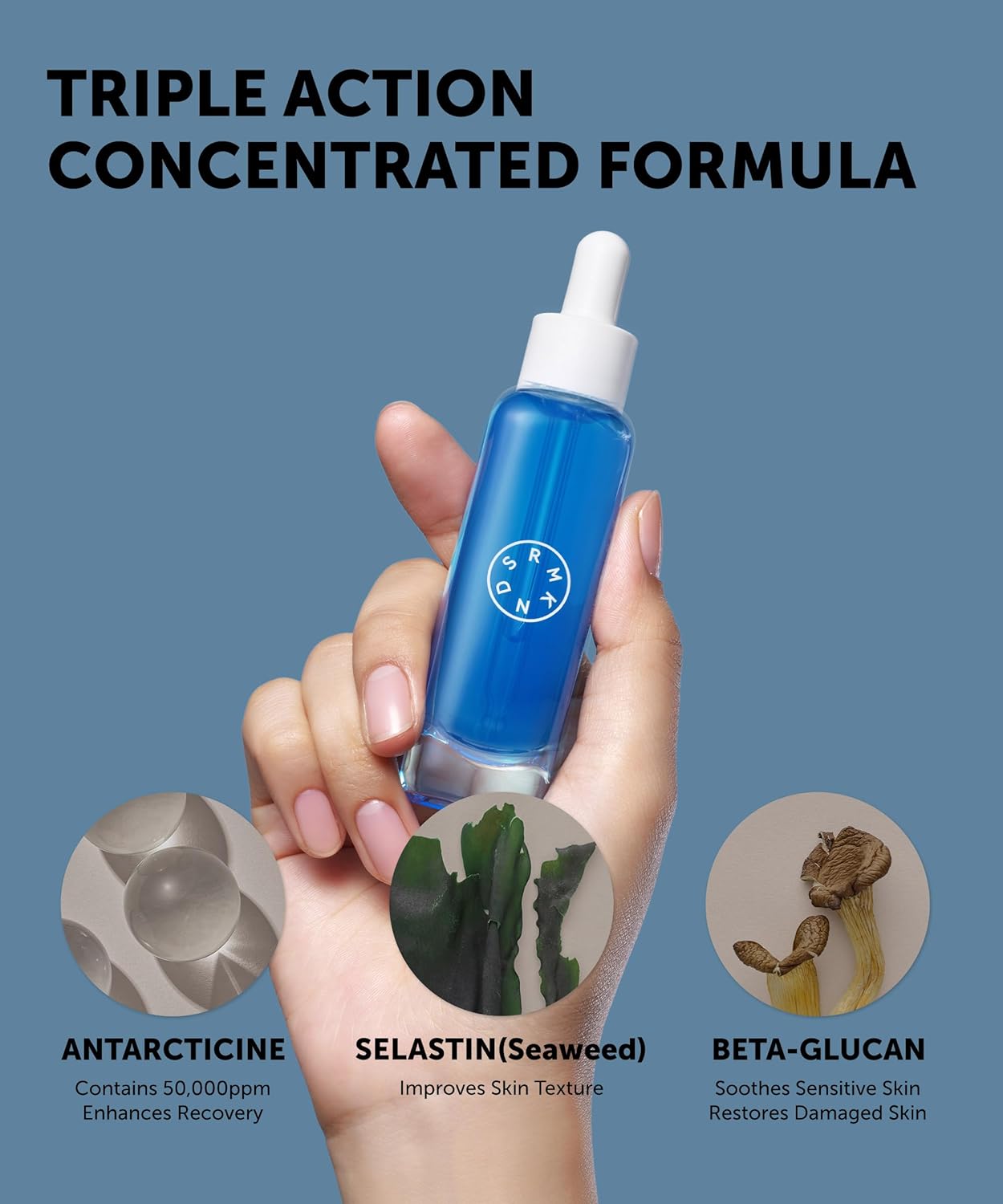SERUMKIND Deep Antarctic Serum - Lifting & Plumping Korean Skincare with Antarcticine™ - Vegan & Cruelty-Free - 1.01 fl. oz.