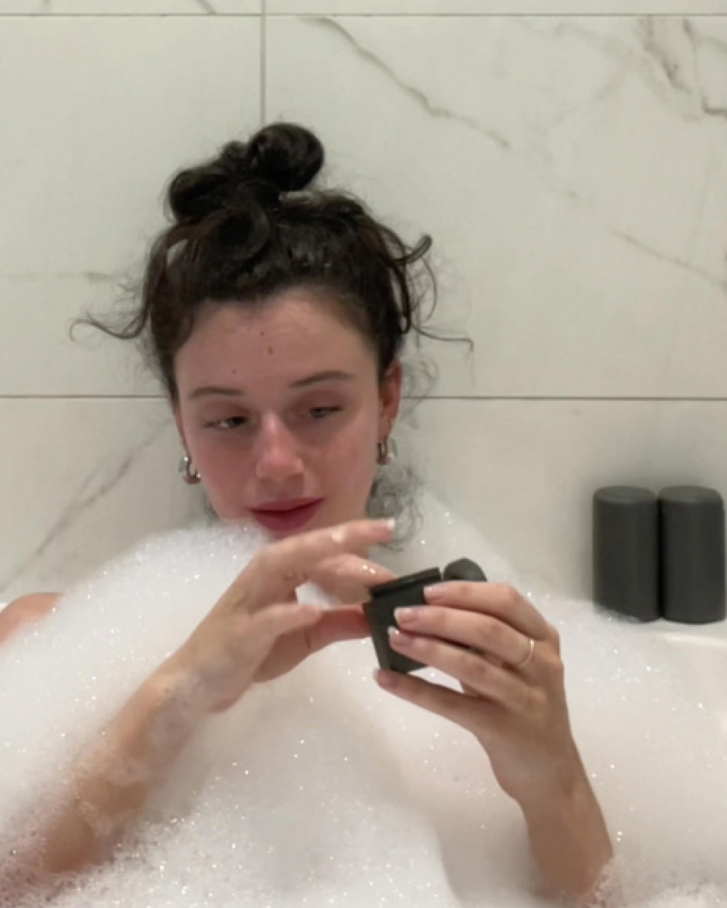 Cadence Travel Containers - Daily Routine Capsule Set - Magnetic Travel Capsules - For Shampoo, Conditioner, Body Wash, Pills, and More - 4 Flex Mediums (1.32oz) & 3 Flex Smalls (0.56oz) - Pacific