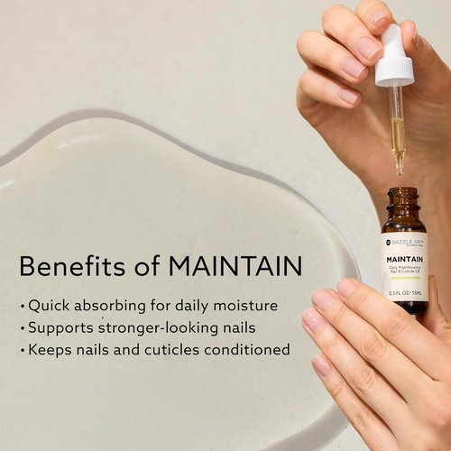 Dazzle Dry Nail & Cuticle Oil - Nourishing Formula for Healthy Nails | 0.5 oz (15 mL)