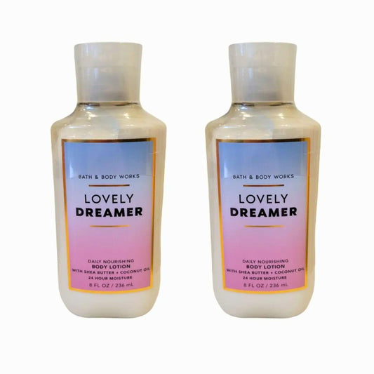 Bath & Body Works Daily Nourishing Body Lotion, Set of 2, 8oz Each (Lovely Dreamer)