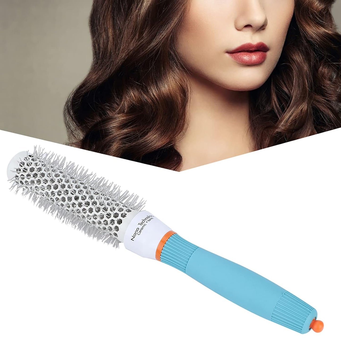 Yctze Round Aluminum Tube Roller Comb - Professional Hairdressing Tool for Blowouts | 45mm Size, Set of 55