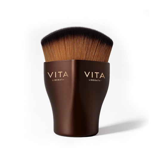 VITA LIBERATA Tanning Brush - Dense Bristle Applicator for Streak-Free Face Makeup | Vegan & Cruelty-Free