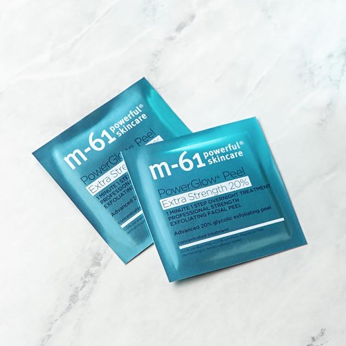 M-61 PowerGlow Peel - Extra Strength 20% Glycolic Acid Exfoliating Facial Peel | Intense Overnight Resurfacing Treatment | Derm & Allergy Tested