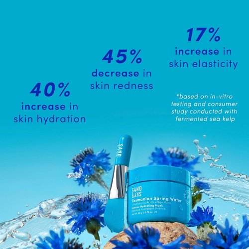 Sand & Sky Face Mask - Hydrating Skincare with Hyaluronic Acid & Tasmanian Spring Water | Intense Hydration & Skin Barrier Repair